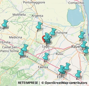 Mappa Provincia di, 48022 Lugo RA, Italia (18.50063)