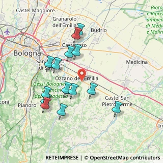 Mappa Via Ugo La Malfa, 40064 Ozzano dell'Emilia BO, Italia (7.50429)