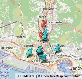 Mappa Via Trenta Giugno, 16152 Genova GE, Italia (1.554)