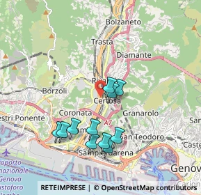 Mappa Via Trenta Giugno, 16152 Genova GE, Italia (1.73091)