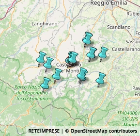 Mappa Via Giuseppe Micheli, 42035 Castelnovo ne' Monti RE, Italia (8.835)