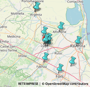 Mappa Via Donato Bramante, 48022 Lugo RA, Italia (11.98077)