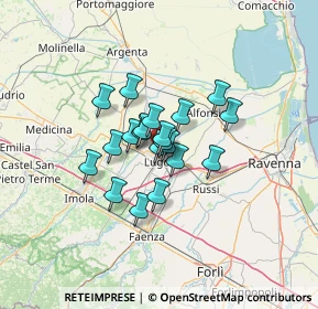 Mappa Via Donato Bramante, 48022 Lugo RA, Italia (8.3585)