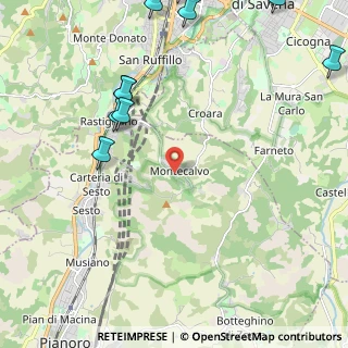 Mappa Via Montecalvo, 40065 Pianoro BO, Italia (3.24273)