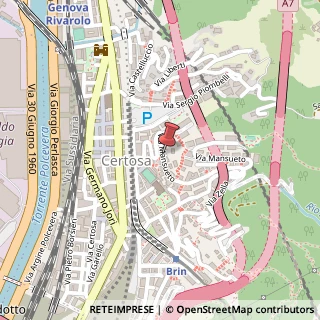 Mappa Via Mansueto, 36-5, 16159 Genova, Genova (Liguria)