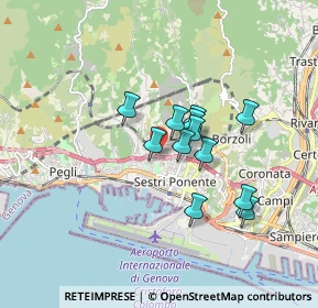 Mappa Via Santa Maria della Costa, 16154 Genova GE, Italia (1.27333)