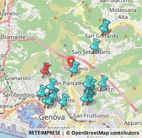 Mappa Salita del Montino, 16137 Genova GE, Italia (2.01118)