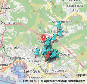 Mappa Salita del Montino, 16137 Genova GE, Italia (1.4585)
