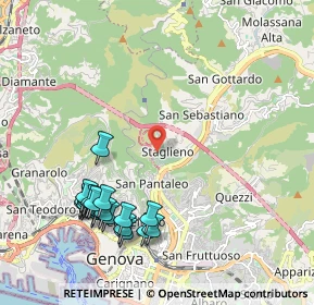 Mappa Salita del Montino, 16137 Genova GE, Italia (2.3965)