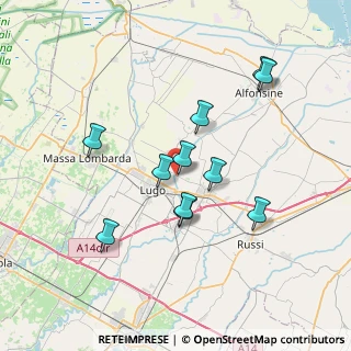 Mappa Via Orione, 48022 Lugo RA, Italia (6.71455)