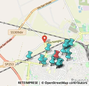 Mappa Rotonda Polonia, 48123 Ravenna RA, Italia (1.057)