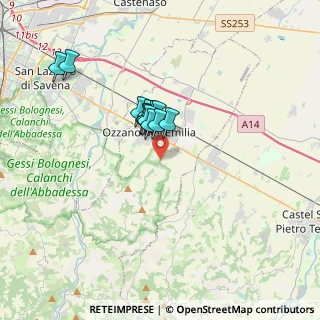 Mappa Via Tolara di Sopra, 40064 Ozzano dell'Emilia BO, Italia (2.475)