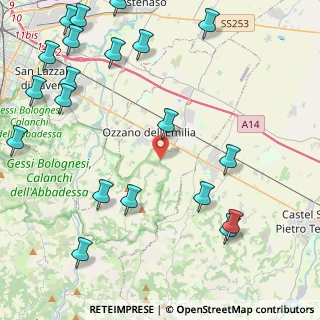 Mappa Via Tolara di Sopra, 40064 Ozzano dell'Emilia BO, Italia (6.09)