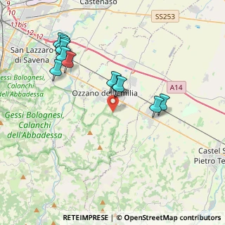 Mappa Via Tolara di Sopra, 40064 Ozzano dell'Emilia BO, Italia (4.12167)