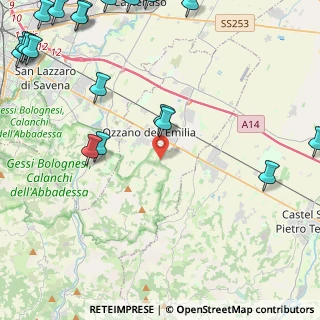 Mappa Via Tolara di Sopra, 40064 Ozzano dell'Emilia BO, Italia (7.141)