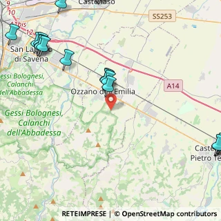 Mappa Via Tolara di Sopra, 40064 Ozzano dell'Emilia BO, Italia (6.775)