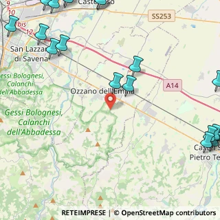 Mappa Via Tolara di Sopra, 40064 Ozzano dell'Emilia BO, Italia (7.3985)