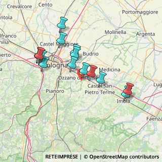 Mappa Via Tolara di Sopra, 40064 Ozzano dell'Emilia BO, Italia (13.96429)
