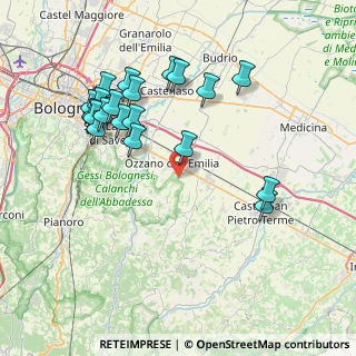 Mappa Via Tolara di Sopra, 40064 Ozzano dell'Emilia BO, Italia (8.2915)