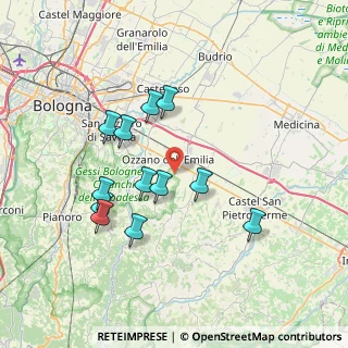 Mappa Via Tolara di Sopra, 40064 Ozzano dell'Emilia BO, Italia (6.91667)