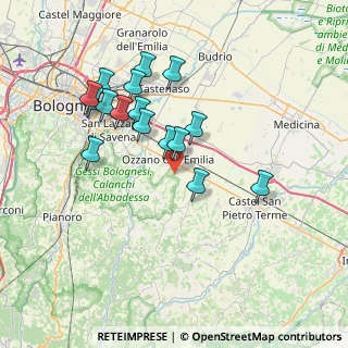 Mappa Via Tolara di Sopra, 40064 Ozzano dell'Emilia BO, Italia (6.9775)