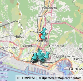 Mappa Via Germano Jori, 16151 Genova GE, Italia (1.90867)