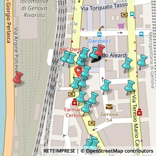 Mappa Via Germano Jori, 16151 Genova GE, Italia (0.03929)