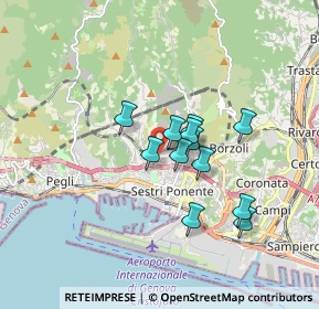 Mappa Via Superiore Gazzo, 16153 Genova GE, Italia (1.27417)
