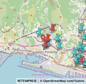 Mappa Via Superiore Gazzo, 16153 Genova GE, Italia (2.5865)