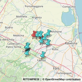 Mappa VIA D. INDUSTRIE, 48022 Lugo RA, Italia (10.03846)