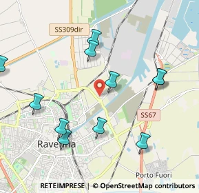 Mappa Via Galileo Ferraris, 48123 Ravenna RA, Italia (2.22818)