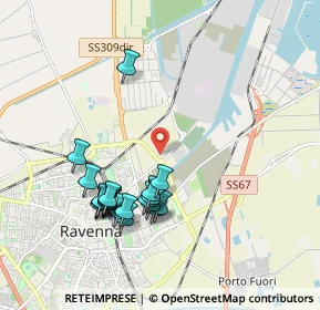 Mappa Via Galileo Ferraris, 48123 Ravenna RA, Italia (1.922)