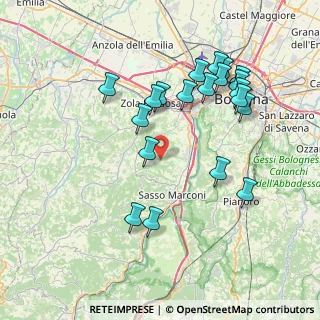Mappa Via Munarino, 40037 Sasso Marconi BO, Italia (7.998)