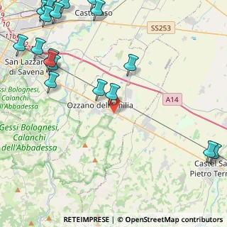 Mappa Via Giacomo matteotti, 40064 Ozzano dell'Emilia BO, Italia (6.857)