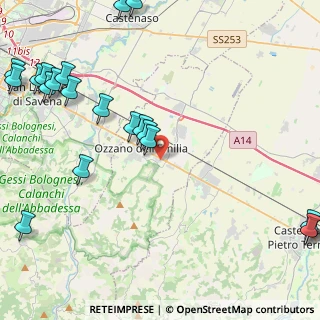 Mappa Via Giacomo matteotti, 40064 Ozzano dell'Emilia BO, Italia (6.2855)