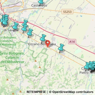 Mappa Via Giacomo matteotti, 40064 Ozzano dell'Emilia BO, Italia (7.5405)