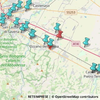 Mappa Via Giacomo matteotti, 40064 Ozzano dell'Emilia BO, Italia (6.42)