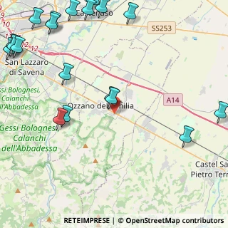 Mappa Via Giacomo matteotti, 40064 Ozzano dell'Emilia BO, Italia (6.736)