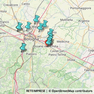 Mappa Via Giacomo matteotti, 40064 Ozzano dell'Emilia BO, Italia (11.98786)