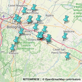 Mappa Via Giacomo matteotti, 40064 Ozzano dell'Emilia BO, Italia (8.197)