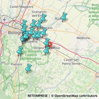 Mappa Via Giacomo matteotti, 40064 Ozzano dell'Emilia BO, Italia (8.5225)