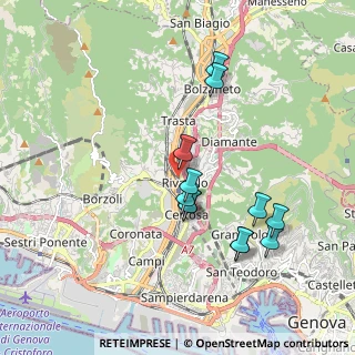 Mappa Via Teresa Durazzo Pallavicini, 16161 Genova GE, Italia (1.7925)
