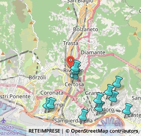 Mappa Via Teresa Durazzo Pallavicini, 16161 Genova GE, Italia (2.45083)