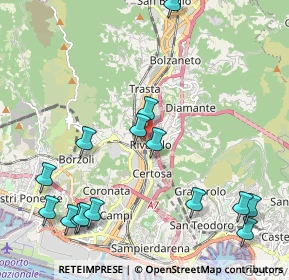 Mappa Via Teresa Durazzo Pallavicini, 16161 Genova GE, Italia (2.61867)