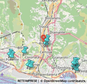 Mappa Via Teresa Durazzo Pallavicini, 16161 Genova GE, Italia (2.77818)