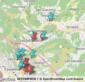 Mappa Via Val Fontanabuona, 16141 Genova GE, Italia (2.53824)