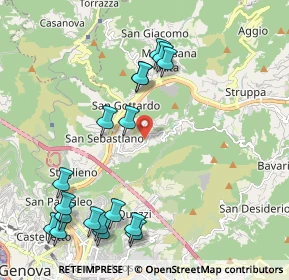 Mappa Via Val Fontanabuona, 16141 Genova GE, Italia (2.495)