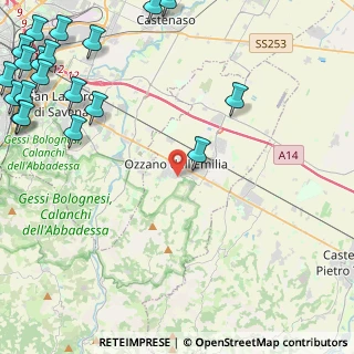 Mappa Via Gino Berti, 40064 Ozzano dell'Emilia BO, Italia (7.4335)