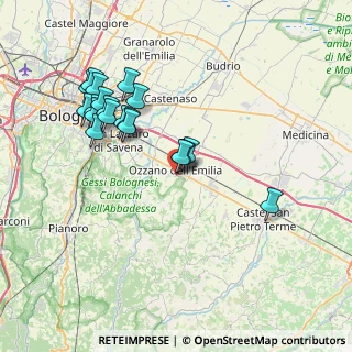 Mappa Via Gino Berti, 40064 Ozzano dell'Emilia BO, Italia (7.64947)