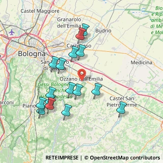 Mappa Via Gino Berti, 40064 Ozzano dell'Emilia BO, Italia (7.7125)